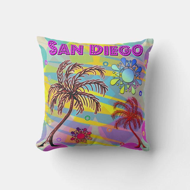 San Diego Happy and Hope Pillow (Front)