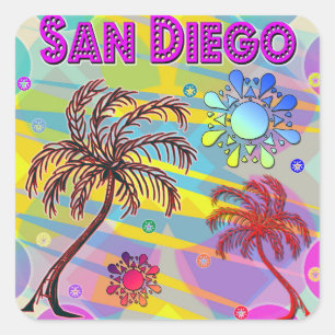 San Diego Happy and Hope Sticker