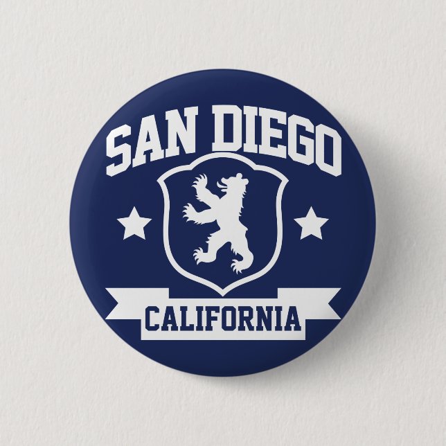 San Diego Heraldry 2 Inch Round Button (Front)