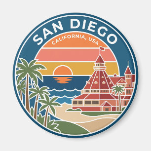 San Diego Hotel del Coronado Sunset USA Magnet