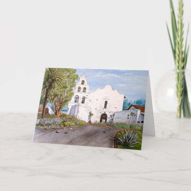 SAN DIEGO MISSION DE ALCALA, CALIFORNIA CARD (Front)