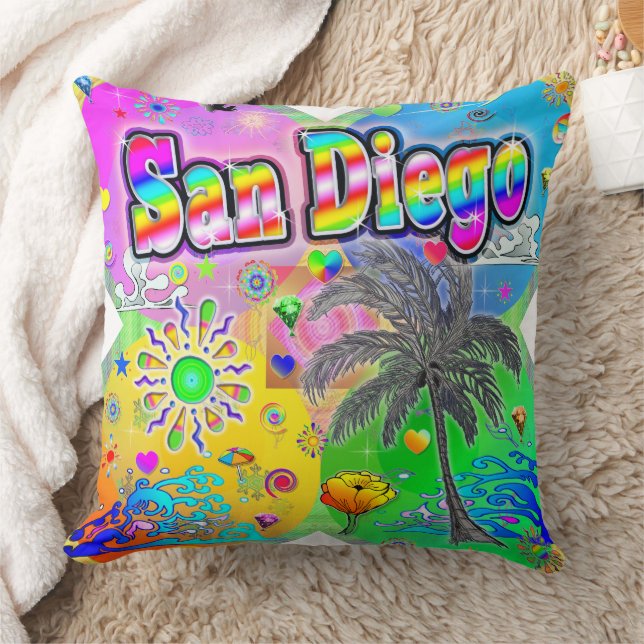 San Diego Quadro Seasons Pillow (Blanket)