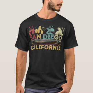 San Diego Retro Panda Zoo California Vintage T-Shirt