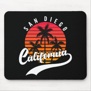 San Diego Retro Sunset Mouse Pad