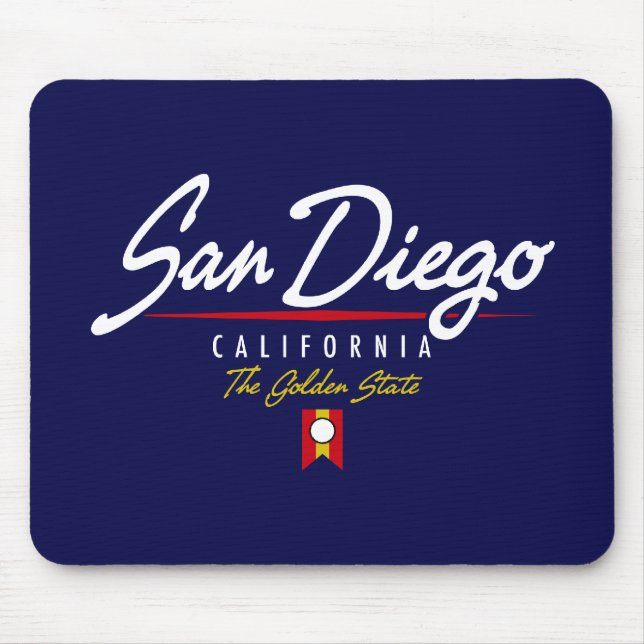San Diego Script Mouse Pad (Front)