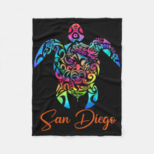 San Diego Sea Turtle Family Vacation Summer 2025  Fleece Blanket