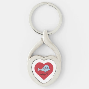 San Diego Seal Keychain