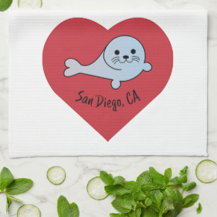 San Diego Seal Kitchen Towel