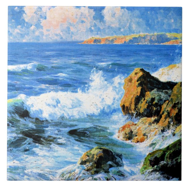 San Diego Shores, fine art, Tile (Front)