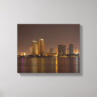 San Diego Skyline Dusk Canvas Print