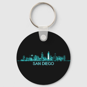 San Diego Skyline Keychain