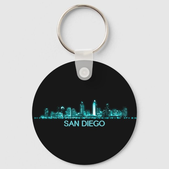 San Diego Skyline Keychain (Front)