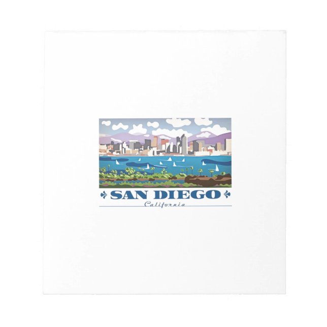 San Diego Skyline Notepad (Front)