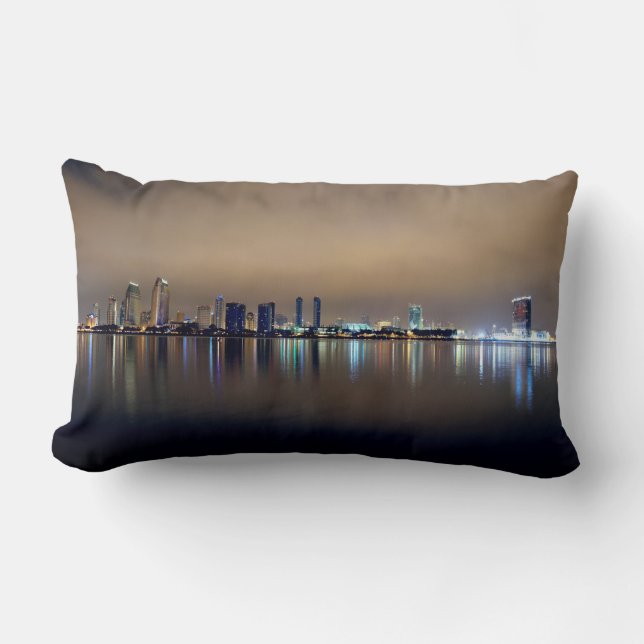 San Diego Skyline Pillow Two Different Pictures (Front)