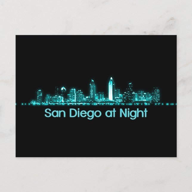 San Diego Skyline Postcard (Front)