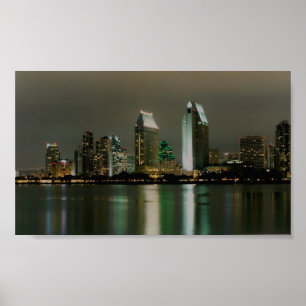San Diego skyline Poster