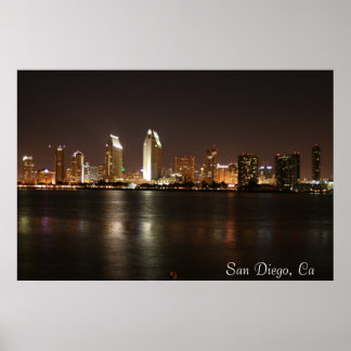 San Diego Skyline Poster
