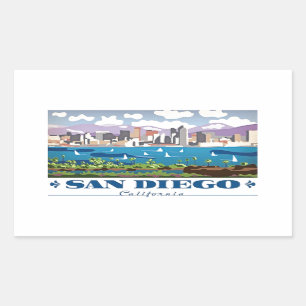 San Diego Skyline Sticker