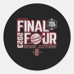 San Diego State Aztecs Final Four 2023 Basketball  Classic Round Sticker