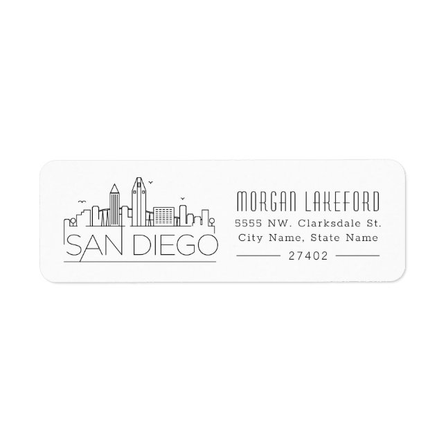 San Diego Stylized Skyline | (Front)