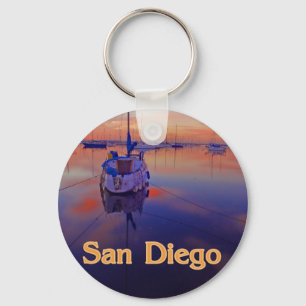 San Diego Sunrise Keychain
