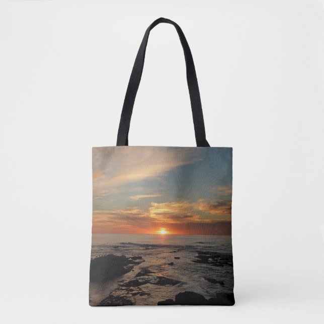 San Diego Sunset II California Seascape Tote Bag (Front)