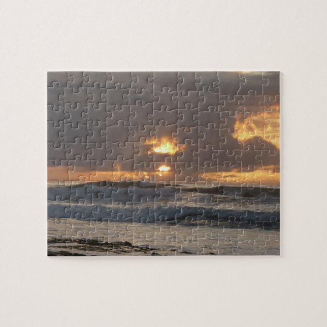 San Diego Sunset IV California Seascape Jigsaw Puzzle (Horizontal)