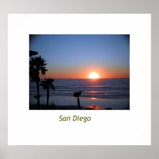 San Diego Sunset Poster