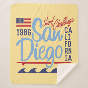San Diego Surf Challenge 1986 Sherpa Blanket