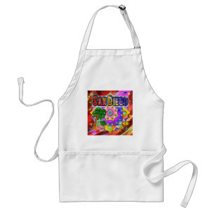 San Diego Tropical Friends Apron