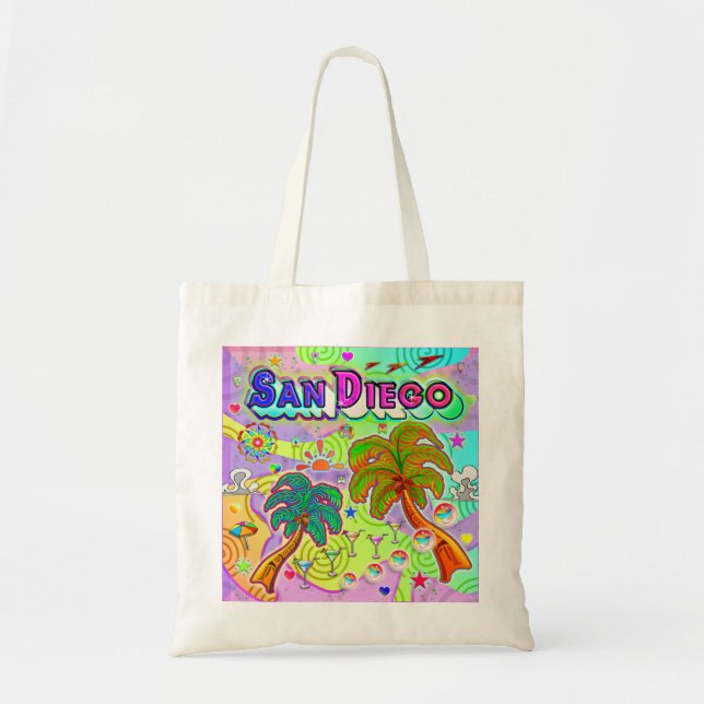 San Diego Vacation Target Tote Bag (Front)