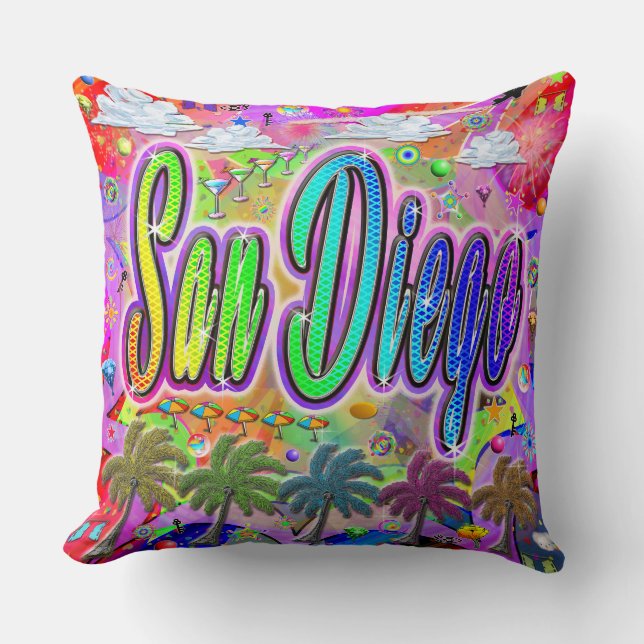 San Diego Vista Express Pillow (Front)