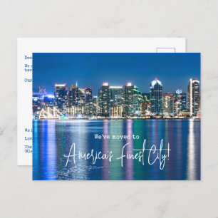 San Diego We Have Moved Moving Announcement Postcard