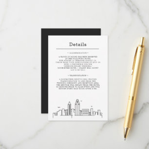 San Diego Wedding   Guest Details  Enclosure Card