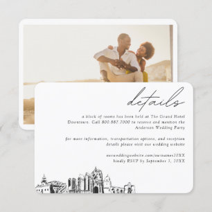 San Diego Wedding Hotel Room Block Details Enclosure Card