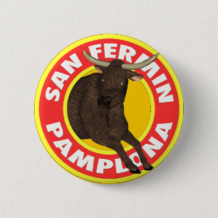 San Fermin de Pamplona 2 Inch Round Button