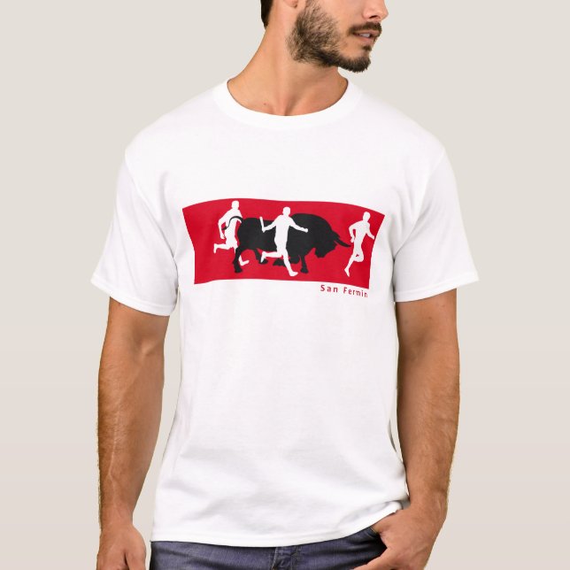 San Fermin, Pamplona: running with the bulls, T-Shirt (Front)