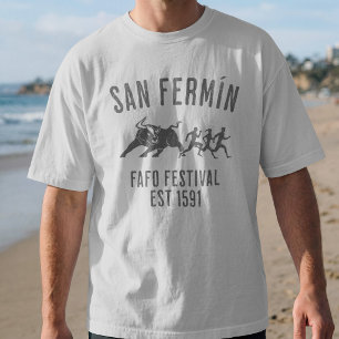 San Fermin Pamplona Spain Running of the Bulls T-Shirt