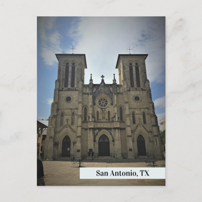 San Fernando Cathedral San Antonio Travel Carte po (Devant)