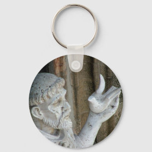 San Frances and the dove Keychain