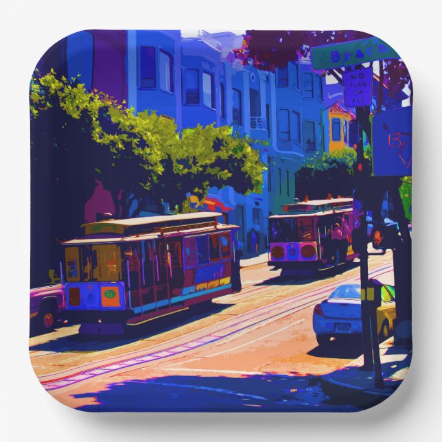 San Francisco 006 Paper Plate (Front)