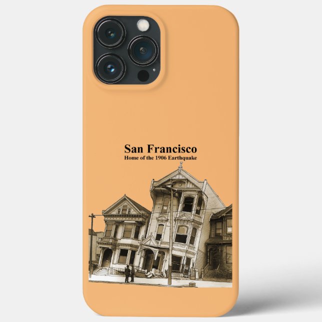 San Francisco 1906 Earthquake Illustration URM Case-Mate iPhone Case (Back)