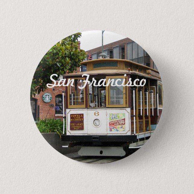 San Francisco 2 Inch Round Button (Front)