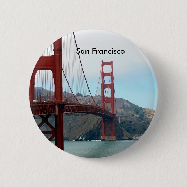 San Francisco 2 Inch Round Button (Front)