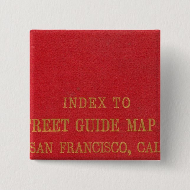 San Francisco 2 Inch Square Button (Front)