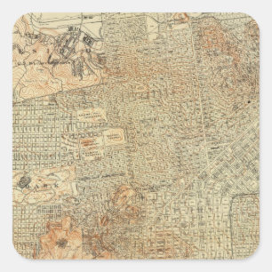 San Francisco 5 Square Sticker