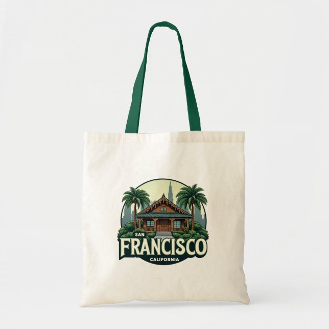 San Francisco, A Blend of Nature and Architecture Tote Bag (Front)