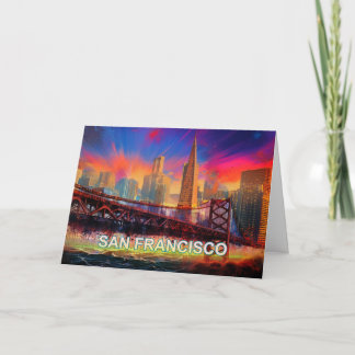 San Francisco Abstract Art  Card