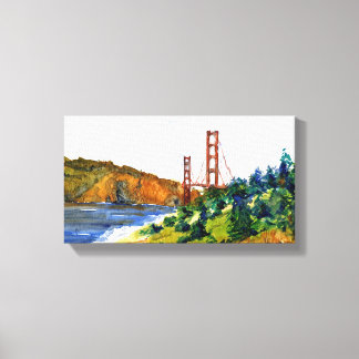 San Francisco and the Beautiful Golden Gate Bridge Canvas Print