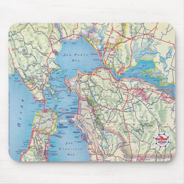 San Francisco and Vicinity Mouse Pad (Front)